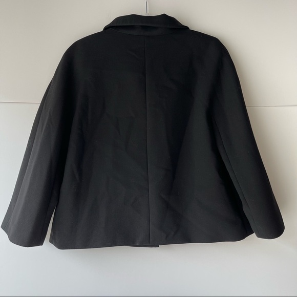 Talbots Women's Plus Size Black Blazer Jacket Coat Wool Blend Jacket, Sz 14 - Picture 7 of 16
